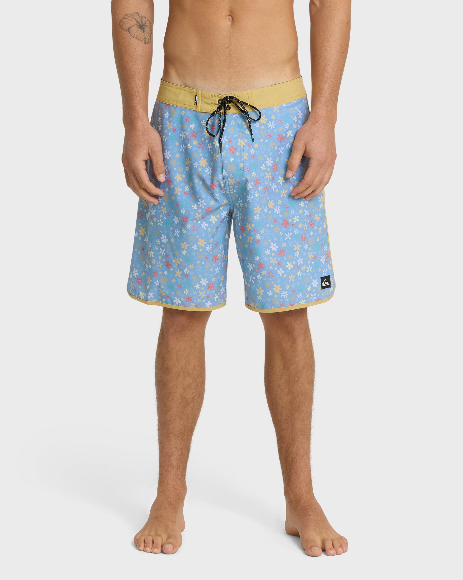 Surfsilk Scallop Ditsy 19" Boardshorts - Ashley Blue Quick Silver Ashley Blue