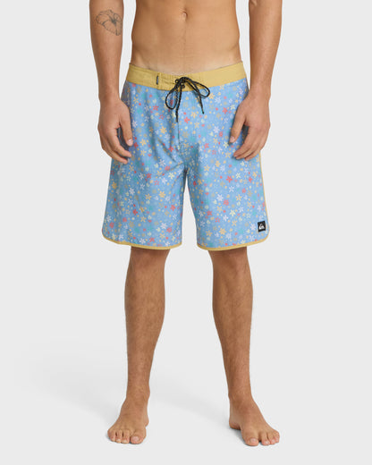 Surfsilk Scallop Ditsy 19" Boardshorts - Ashley Blue Quick Silver Ashley Blue