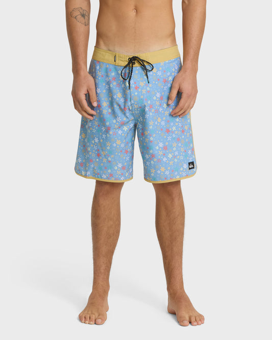 Surfsilk Scallop Ditsy 19" Boardshorts - Ashley Blue Quick Silver Ashley Blue