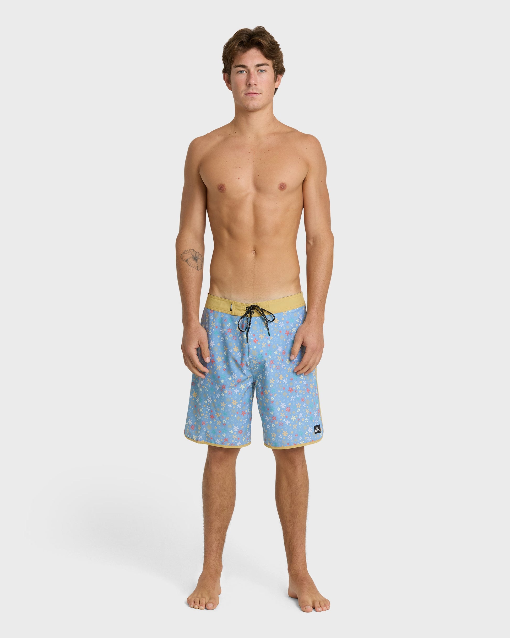 Surfsilk Scallop Ditsy 19" Boardshorts - Ashley Blue Quick Silver Ashley Blue
