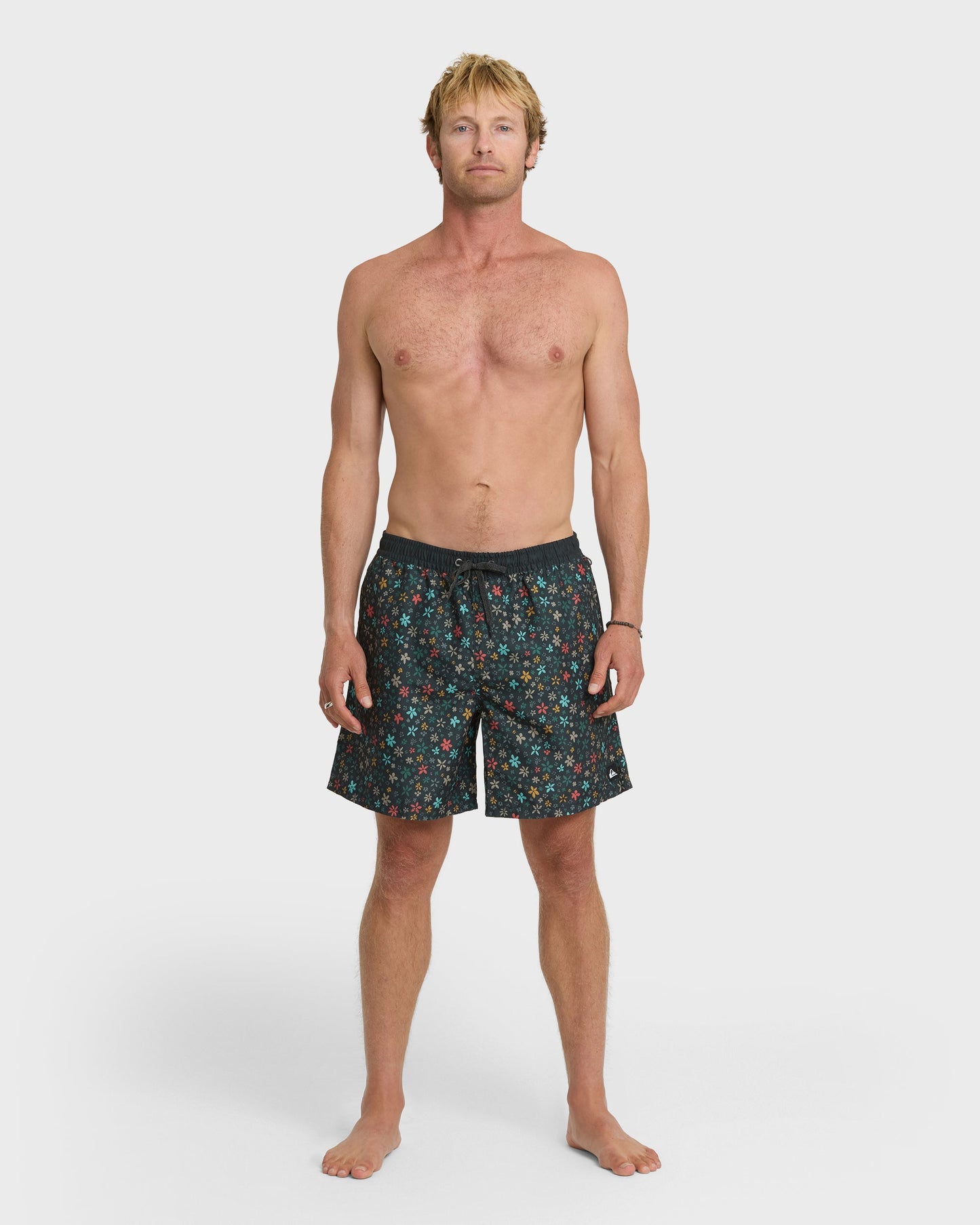 Everyday Ditsy Floral Swim Trunks - Black Quick Silver Black