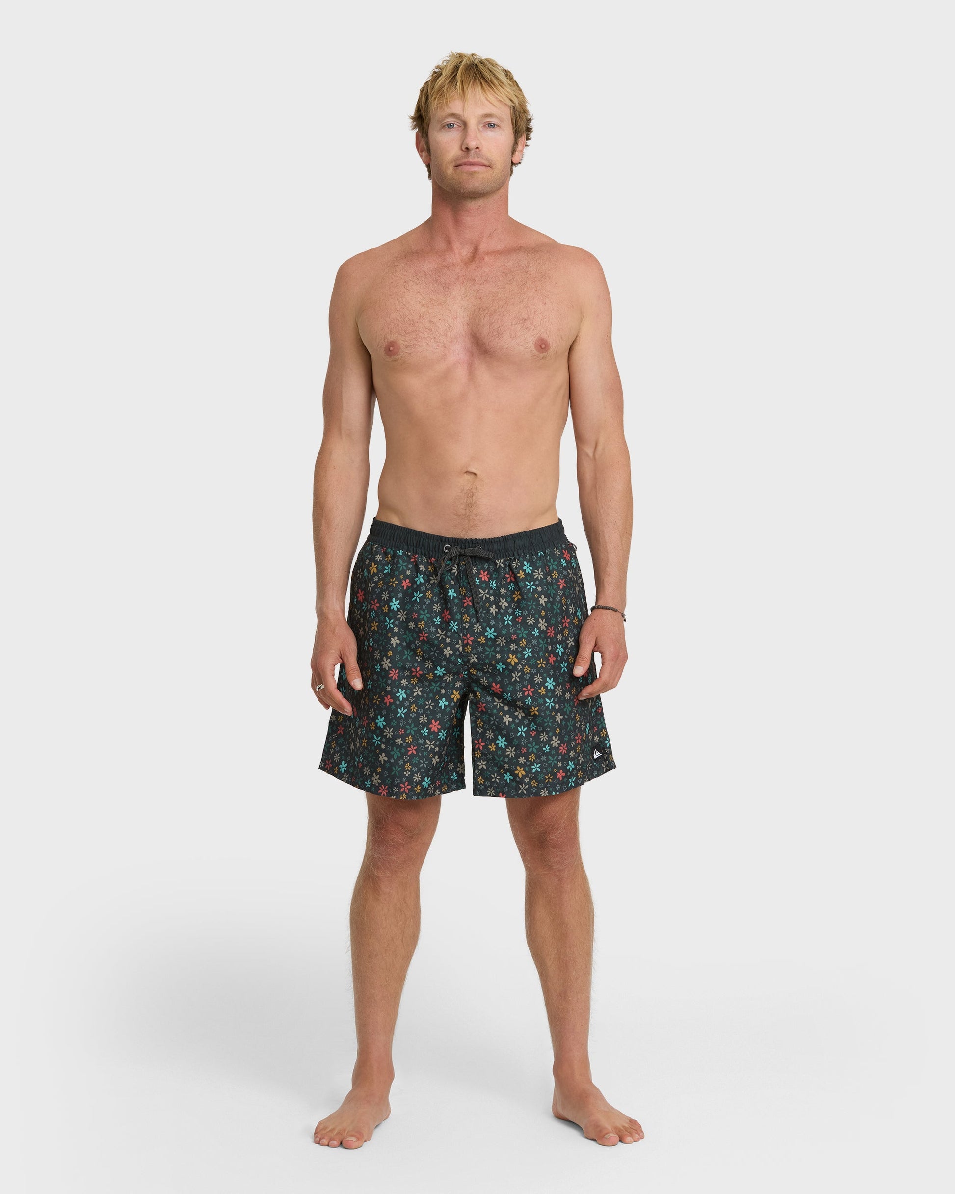 Everyday Ditsy Floral Swim Trunks - Black Quick Silver Black