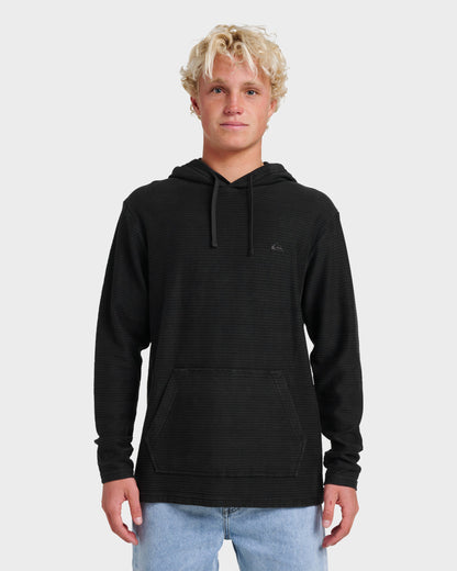 Alamitos Long Sleeve Hooded Top - Black Quick Silver Black