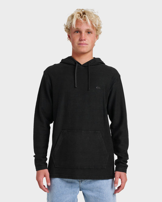 Alamitos Long Sleeve Hooded Top - Black Quick Silver Black