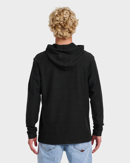 Alamitos Long Sleeve Hooded Top - Black Quick Silver Black