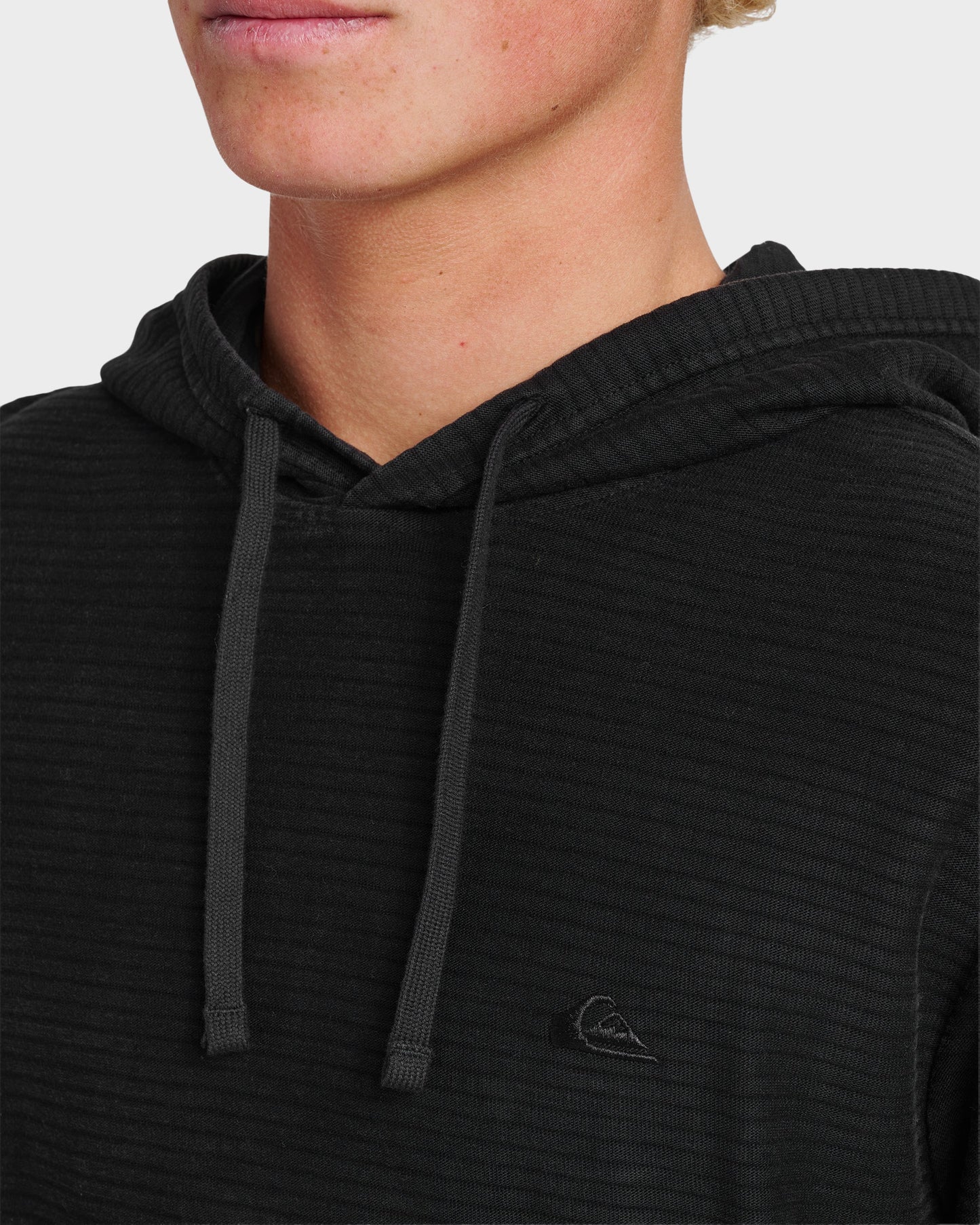 Alamitos Long Sleeve Hooded Top - Black Quick Silver Black