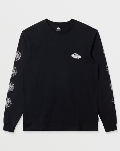 Webbed Long Sleeve T-Shirt - Black Quick Silver Black