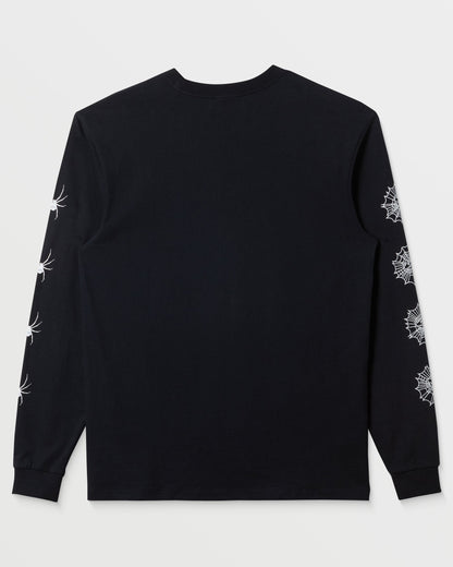 Webbed Long Sleeve T-Shirt - Black Quick Silver Black