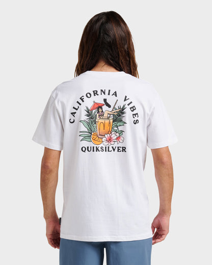 Ca California Vibes Classic T-shirt - White Quick Silver White