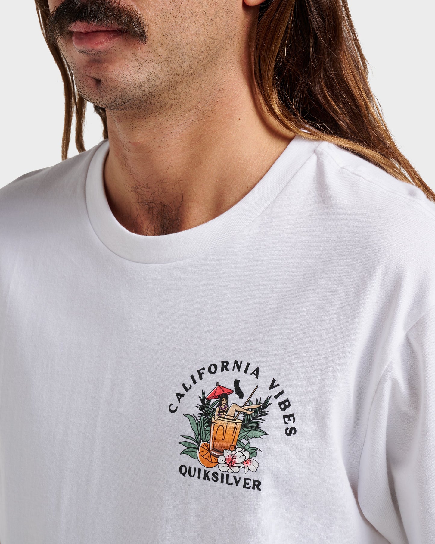 Ca California Vibes Classic T-shirt - White Quick Silver White