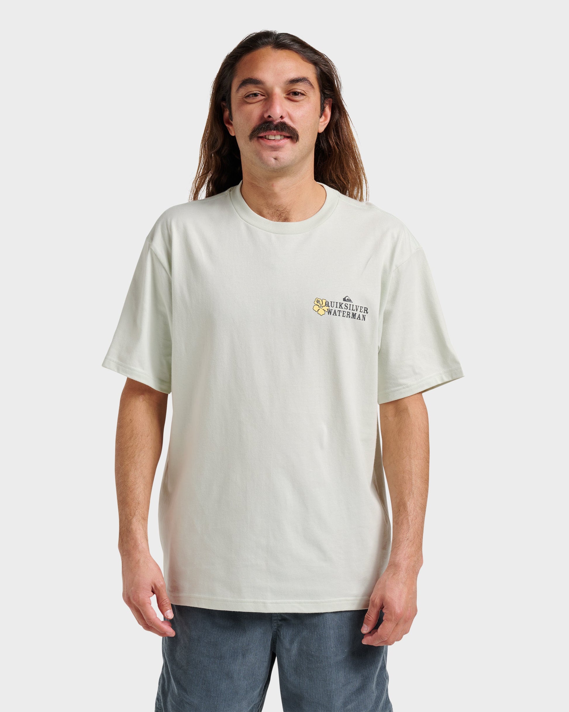 Waterman Aloha Sunset Classic T-shirt - Smoke Quick Silver Smoke