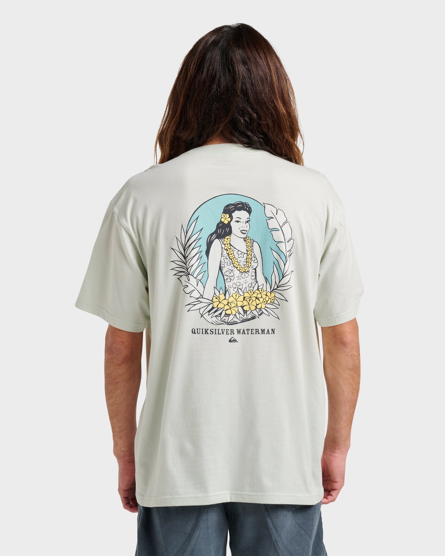 Waterman Aloha Sunset Classic T-shirt - Smoke Quick Silver Smoke