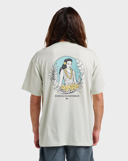 Waterman Aloha Sunset Classic T-shirt - Smoke Quick Silver Smoke