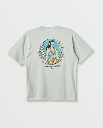 Waterman Aloha Sunset Classic T-shirt - Smoke Quick Silver Smoke