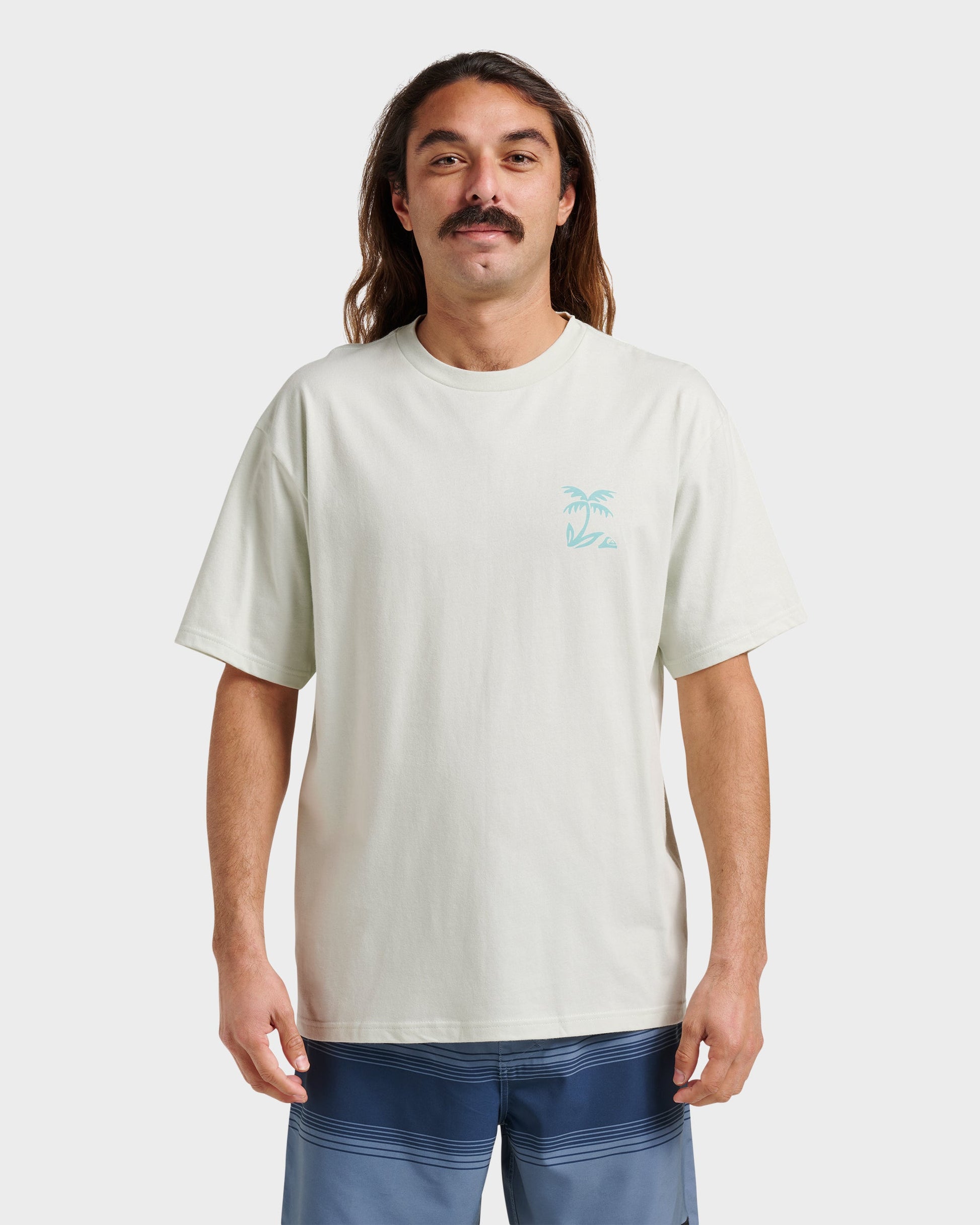 Waterman Back Band Classic T-shirt - Smoke Quick Silver Smoke