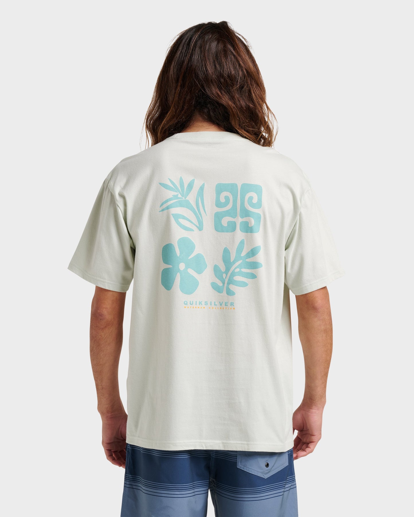 Waterman Back Band Classic T-shirt - Smoke Quick Silver Smoke