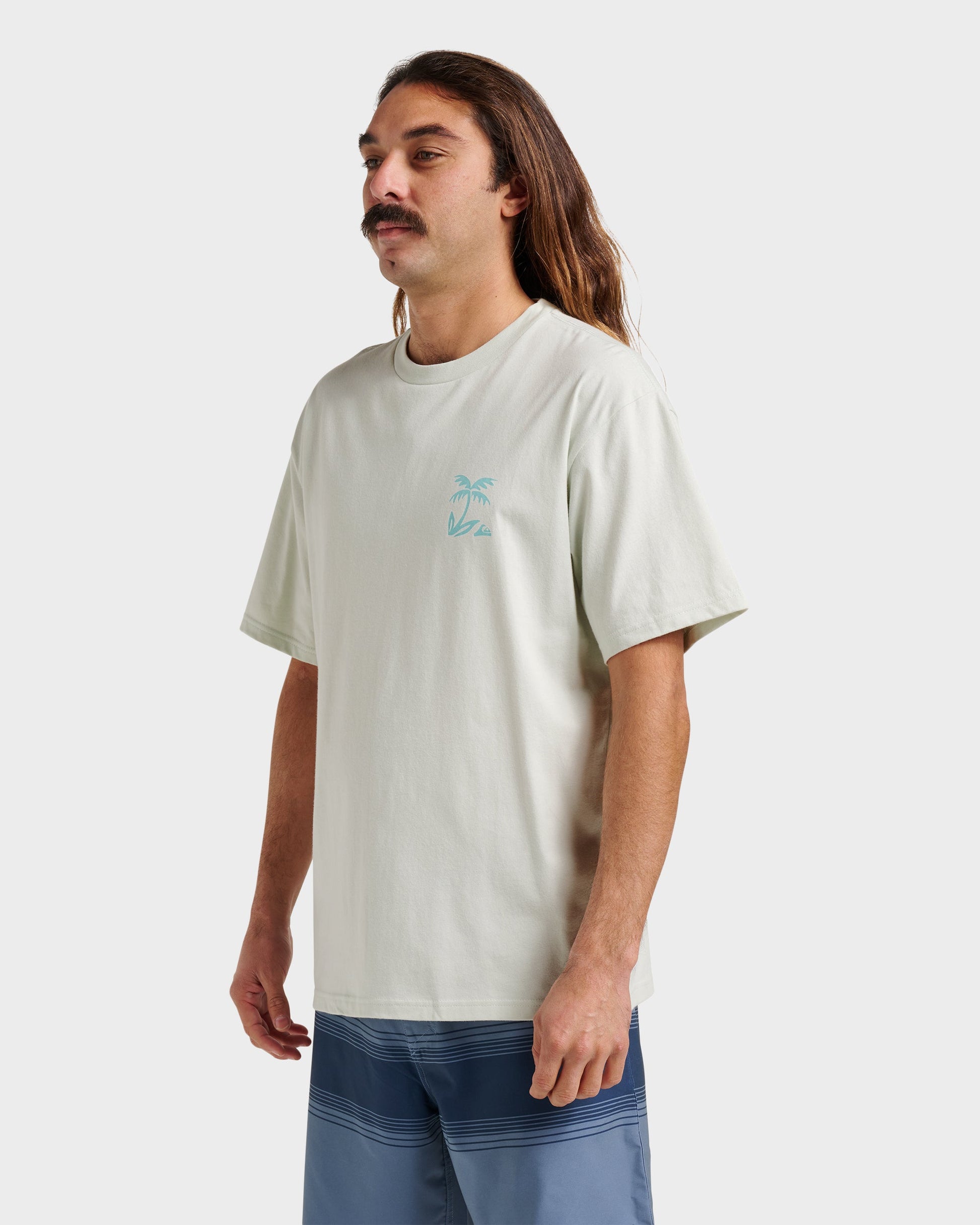 Waterman Back Band Classic T-shirt - Smoke Quick Silver Smoke