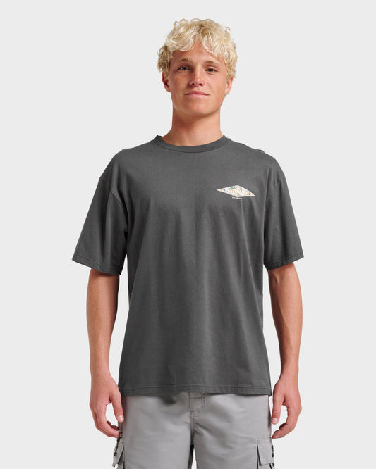 Waterman Diamond Classic T-shirt - Phantom Quick Silver Phantom