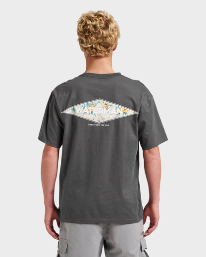 Waterman Diamond Classic T-shirt - Phantom Quick Silver Phantom