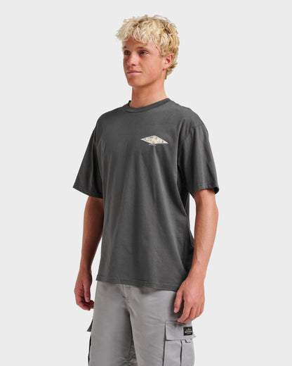 Waterman Diamond Classic T-shirt - Phantom Quick Silver Phantom