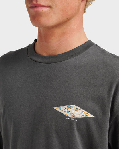 Waterman Diamond Classic T-shirt - Phantom Quick Silver Phantom