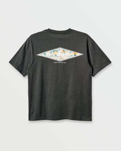Waterman Diamond Classic T-shirt - Phantom Quick Silver Phantom