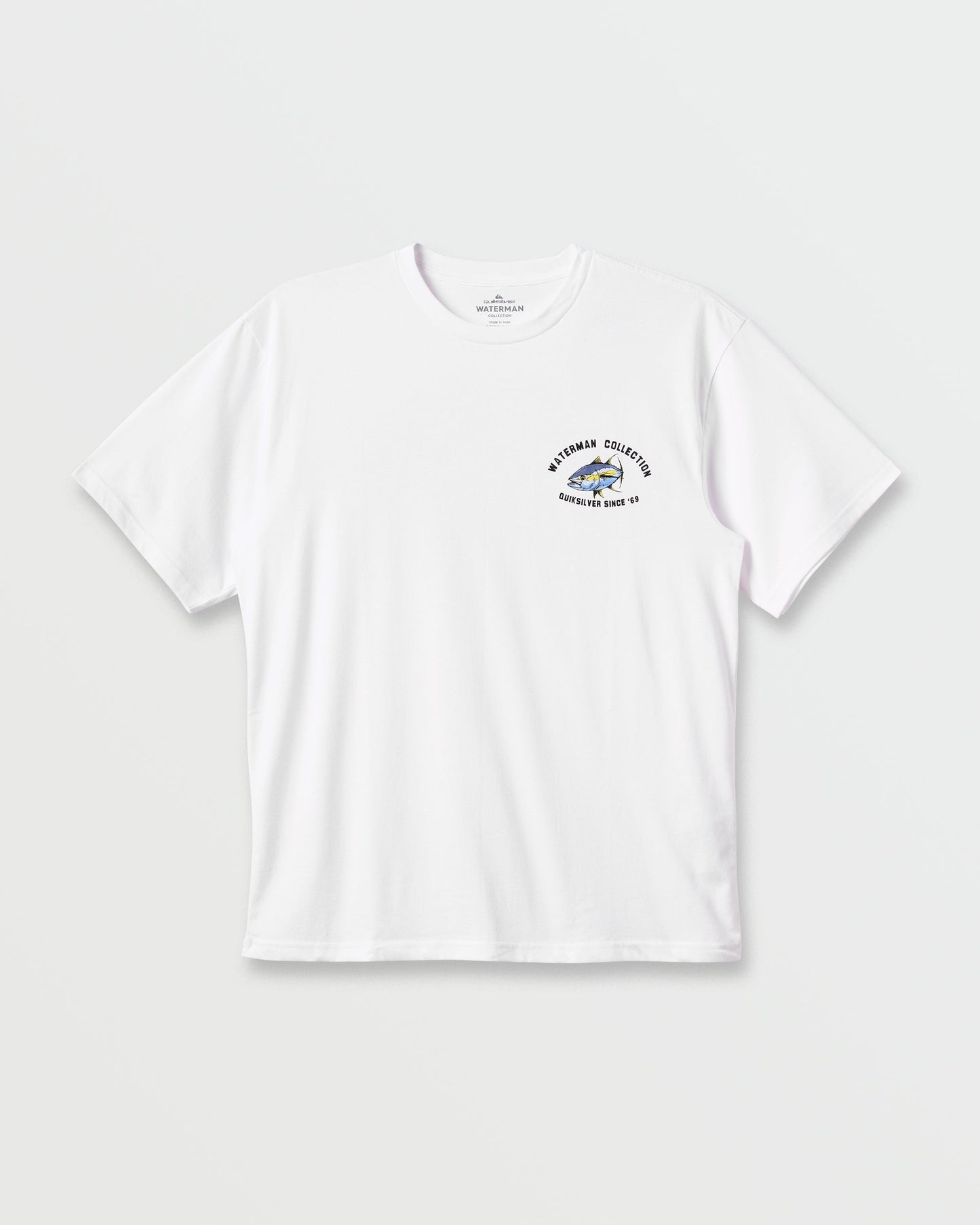 Waterman Double Ahi Classic T-shirt - White Quick Silver White