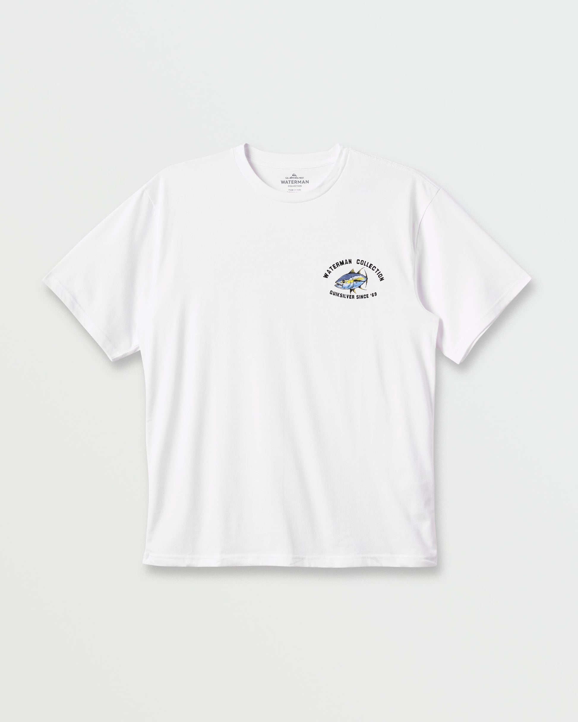 Waterman Double Ahi Classic T-shirt - White Quick Silver White
