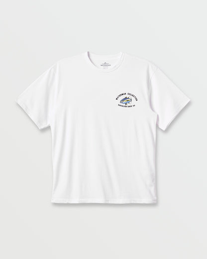 Waterman Double Ahi Classic T-shirt - White Quick Silver White