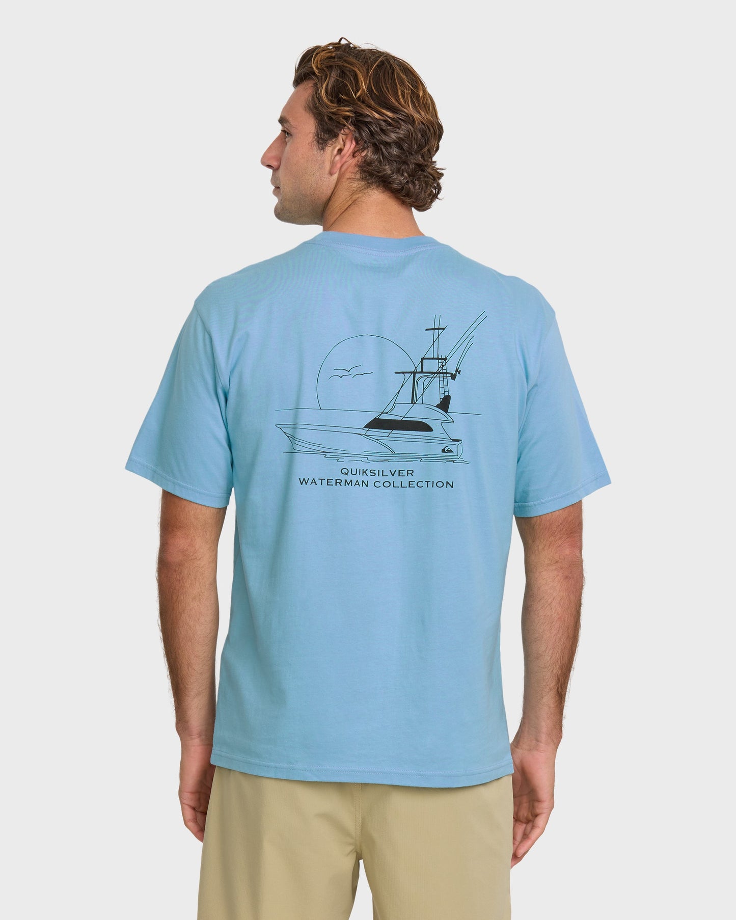 Waterman Fishing Trip Classic T-shirt - Cali Blue Quick Silver Cali Blue