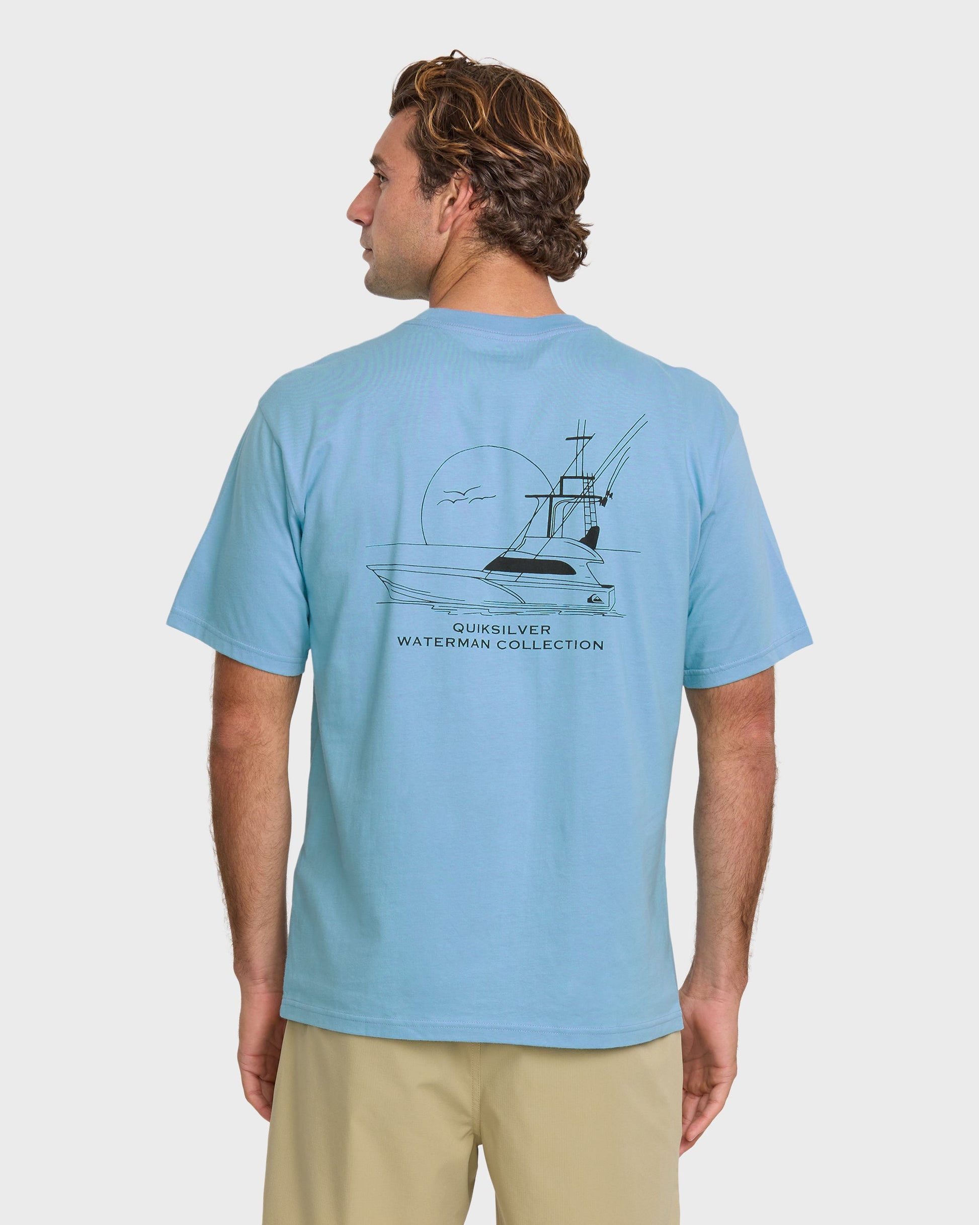 Waterman Fishing Trip Classic T-shirt - Cali Blue Quick Silver Cali Blue
