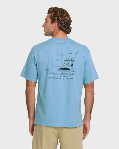 Waterman Fishing Trip Classic T-shirt - Cali Blue Quick Silver Cali Blue