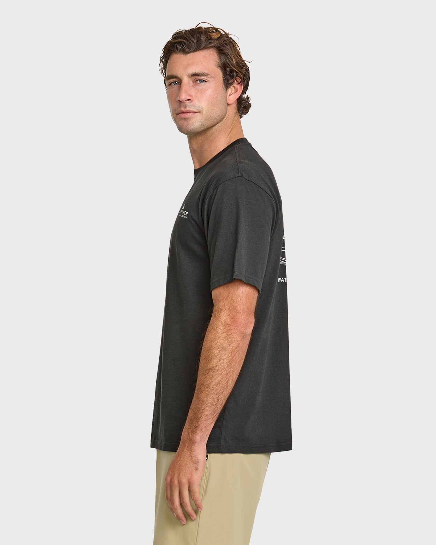 Waterman Fishing Trip Classic T-shirt - Phantom Quick Silver Phantom
