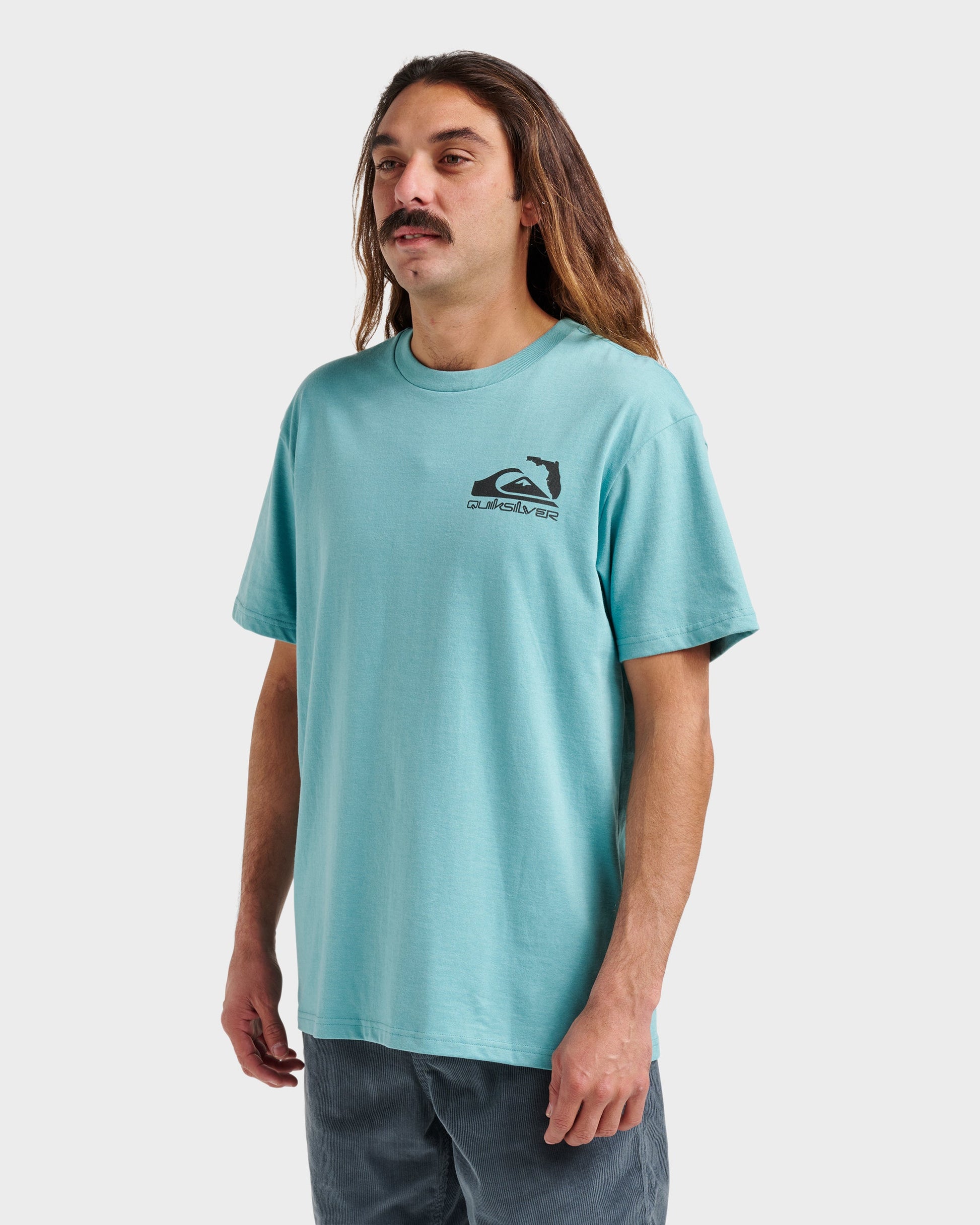 Fl Florida Lookout Point Classic T-shirt - Dusty Turquoise Heather Quick Silver Dusty Turquoise Heather