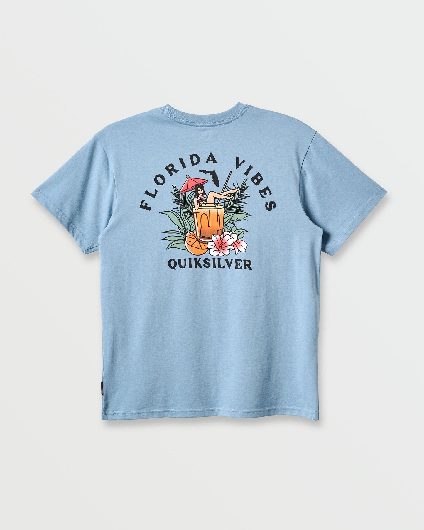 Fl Florida Vibes Classic T-shirt - Ashley Blue Heather Quick Silver Ashley Blue Heather
