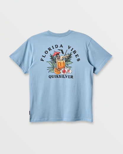 Fl Florida Vibes Classic T-shirt - Ashley Blue Heather Quick Silver Ashley Blue Heather
