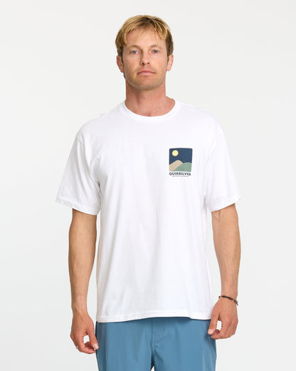 Waterman Four Elements Classic T-shirt - White Quick Silver White