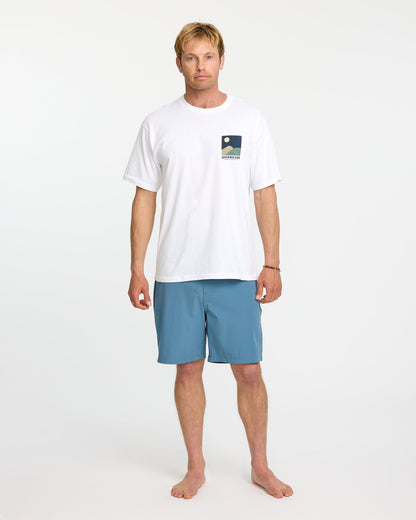 Waterman Four Elements Classic T-shirt - White Quick Silver White