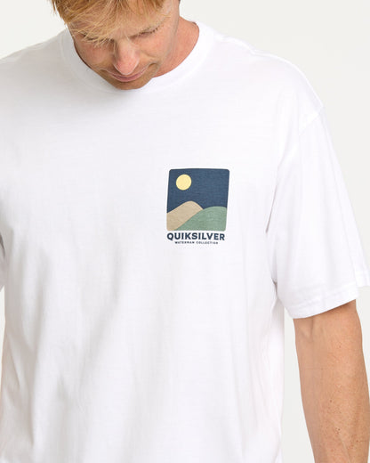 Waterman Four Elements Classic T-shirt - White Quick Silver White