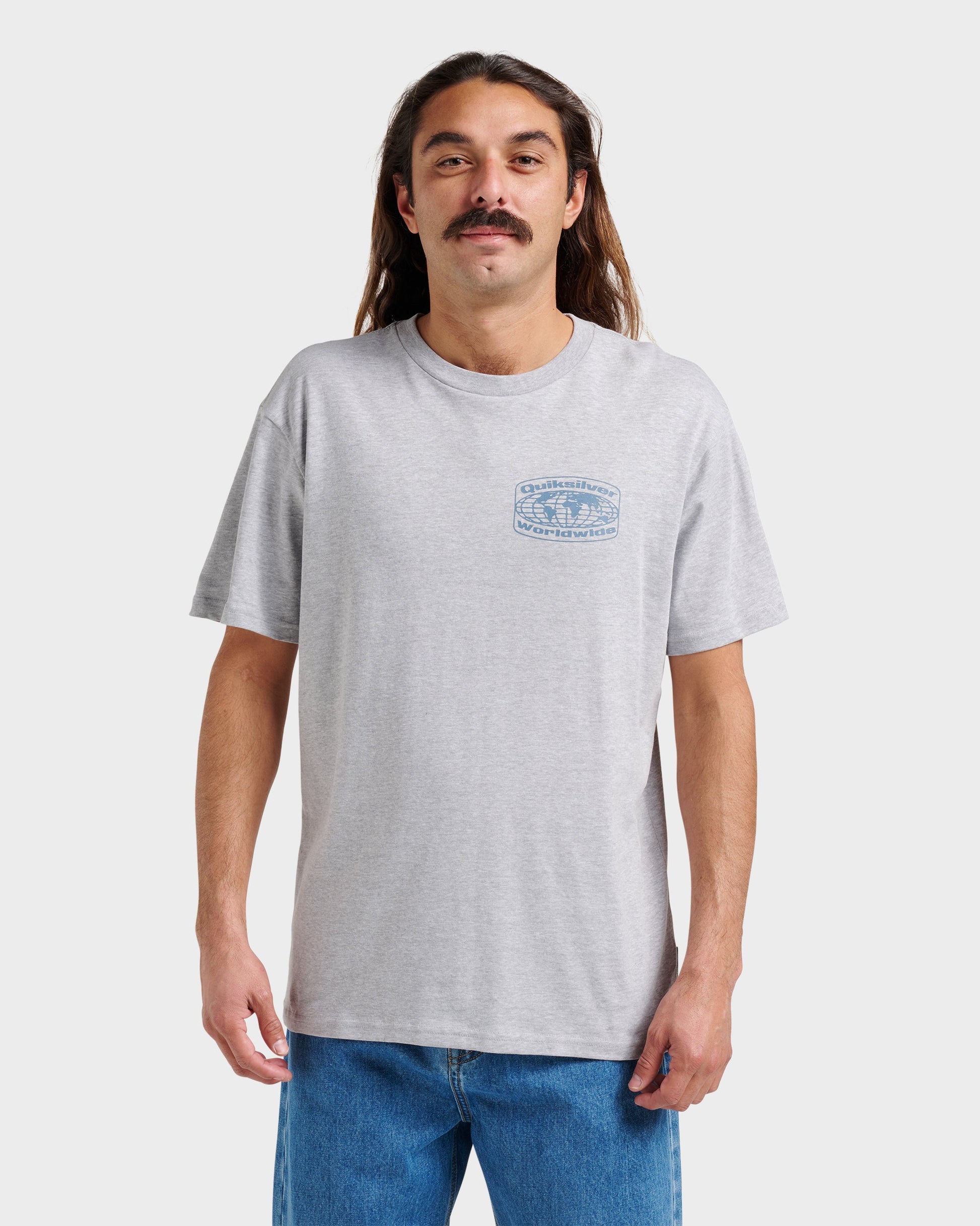 Global Local Classic T-shirt - Athletic Gray Quick Silver Athletic Gray