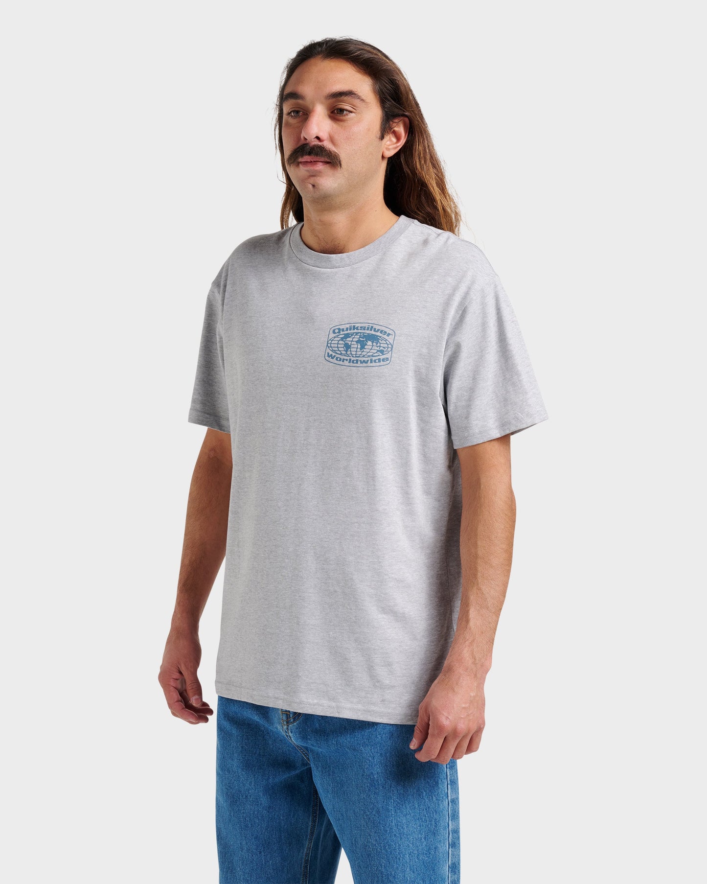 Global Local Classic T-shirt - Athletic Gray Quick Silver Athletic Gray