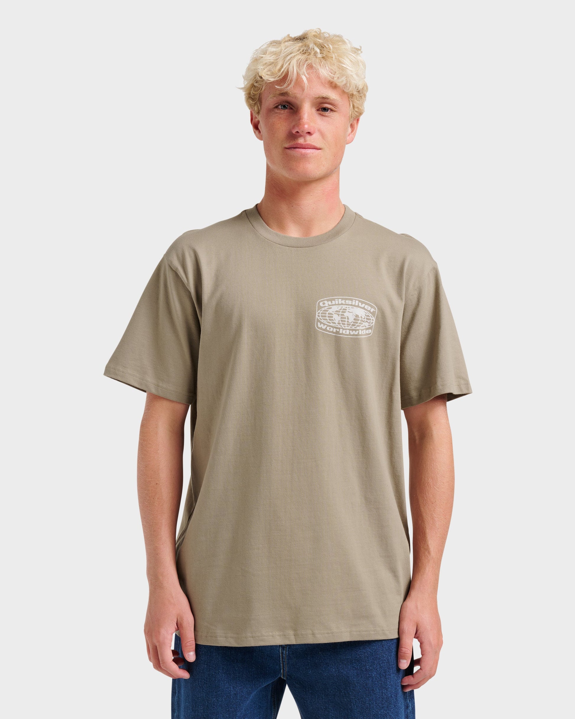 Global Local Classic T-shirt - Fallen Rock Quick Silver Fallen Rock