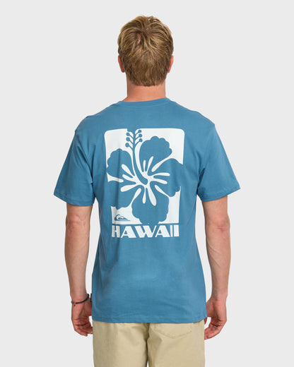Hi Hibiscus Classic T-shirt - Copen Blue Quick Silver Copen Blue