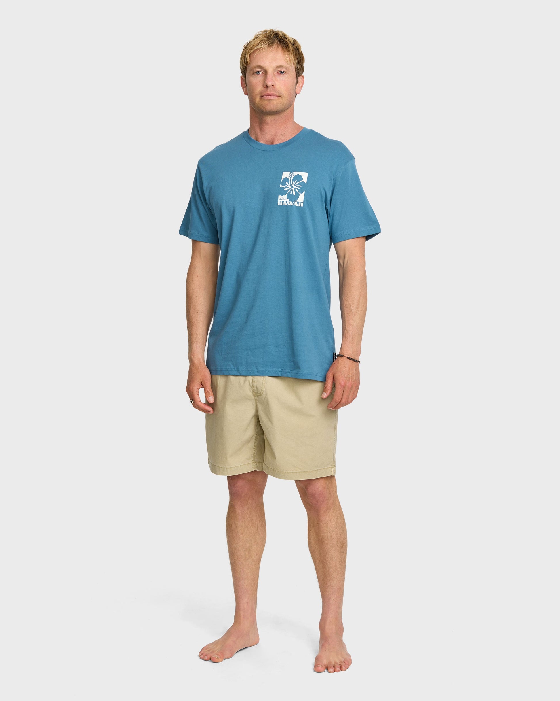 Hi Hibiscus Classic T-shirt - Copen Blue Quick Silver Copen Blue