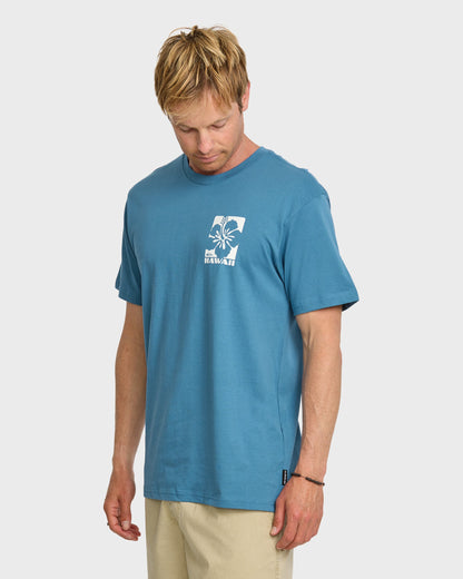 Hi Hibiscus Classic T-shirt - Copen Blue Quick Silver Copen Blue