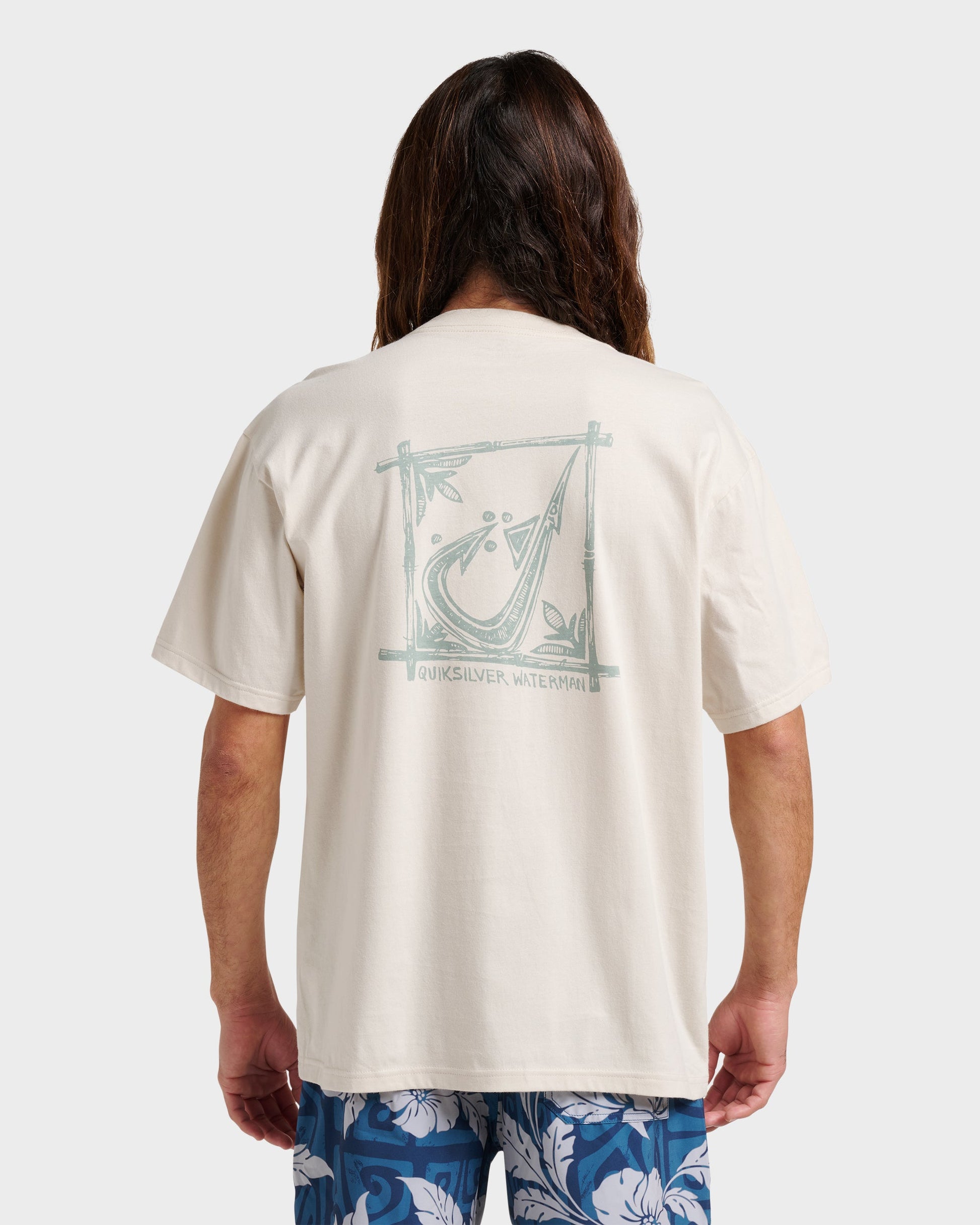 Waterman Hooked On Classic T-shirt - Moonbeam Quick Silver Moonbeam