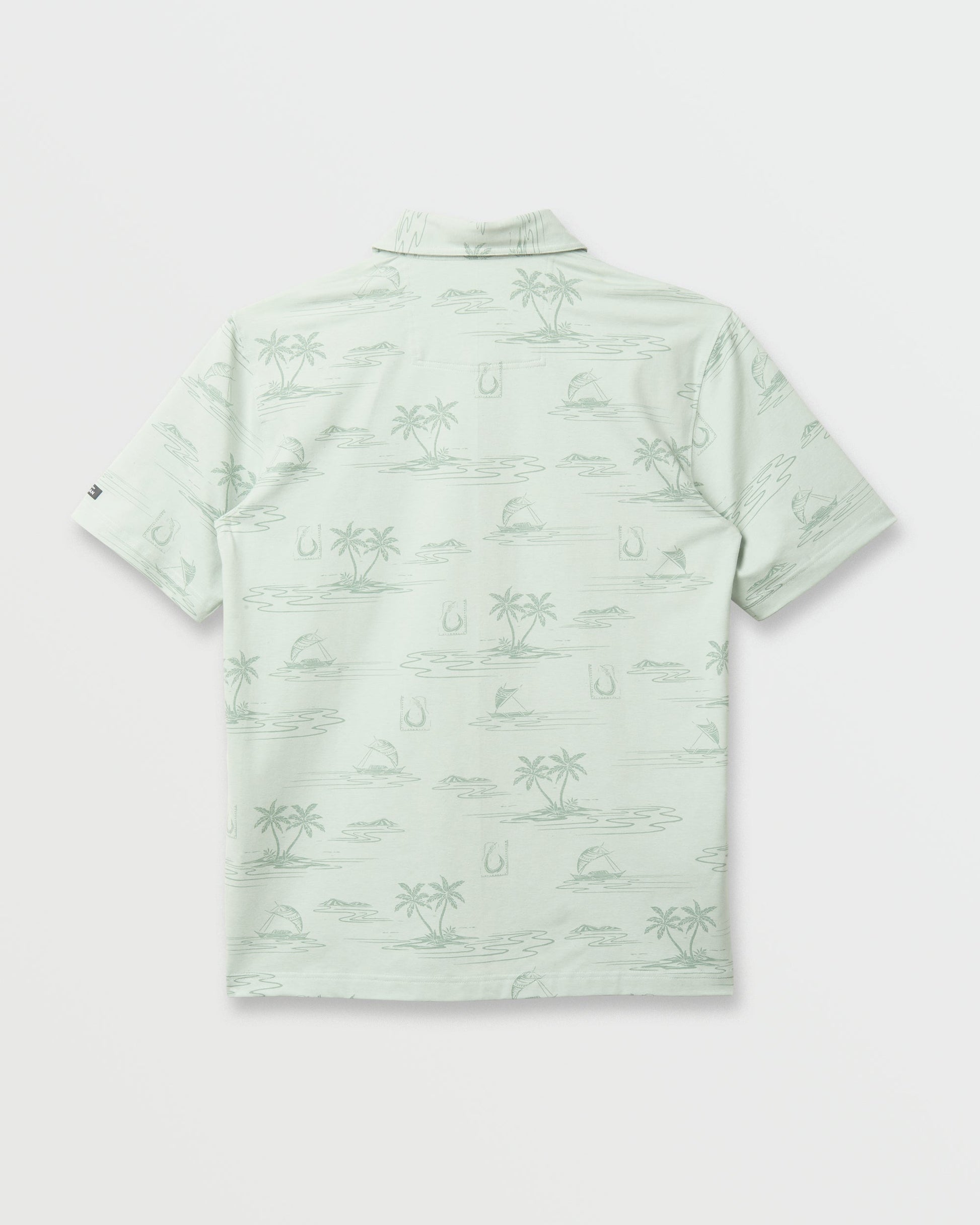 Waterman Island Daze Polo T-Shirt - Smoke Heahter Quick Silver Smoke Heahter