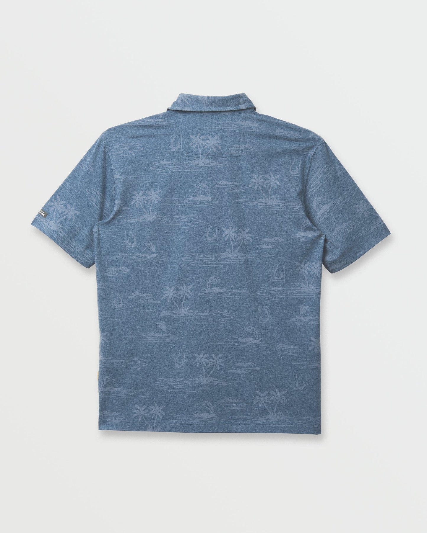 Waterman Island Daze Polo T-Shirt - Real Teal Heather Quick Silver Real Teal Heather