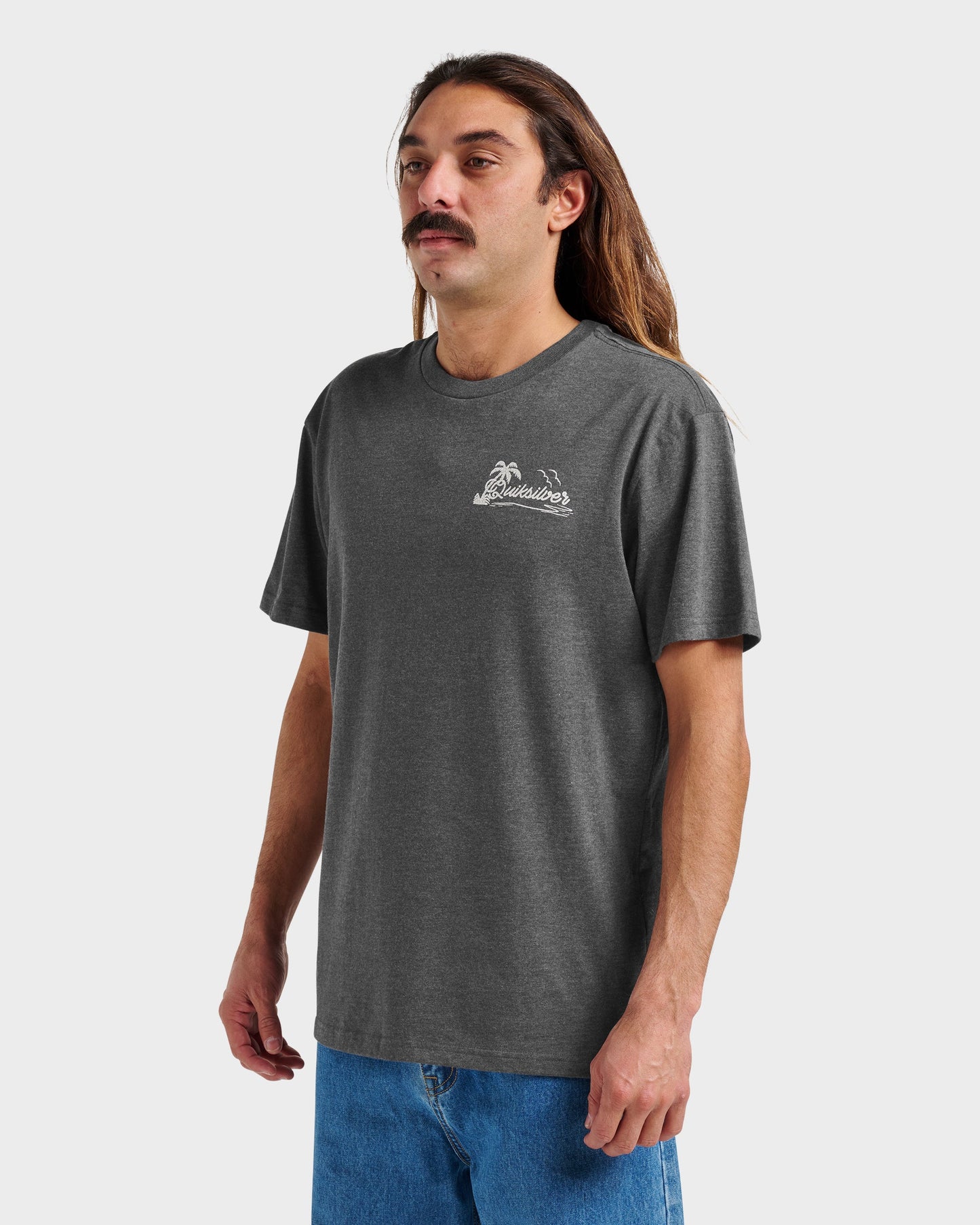 Island Vibin Classic T-shirt - Charcoal Heather Quick Silver Charcoal Heather