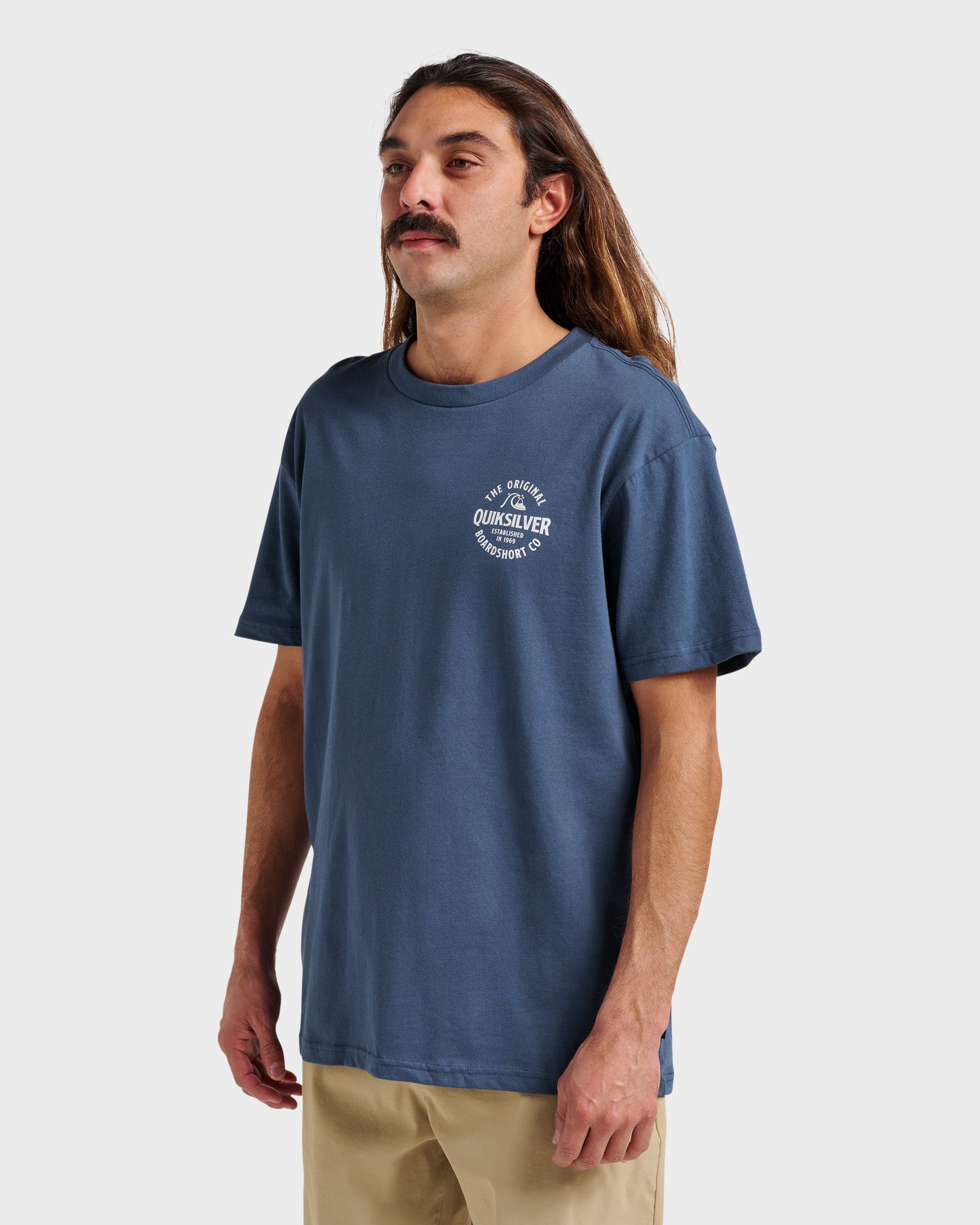 Locked Up Classic T-shirt - Navy Quick Silver Navy
